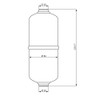 Fittingteile Compressed Air Tank for Stationary Use Blue Steel Compressed