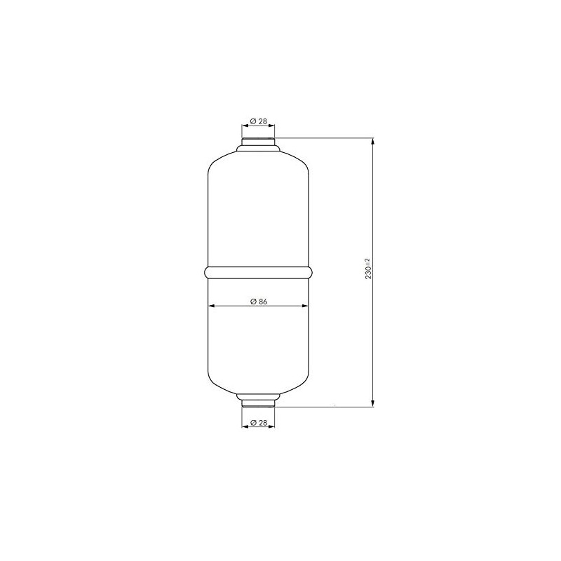 Fittingteile Compressed Air Tank for Stationary Use Blue Steel Compressed
