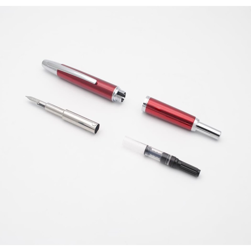 JINHAO 10 Press Fountain Pen Retractable Metal Pen with Ink