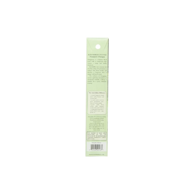 Auroshikha Incense, Frangipani Champa, 10 Gram