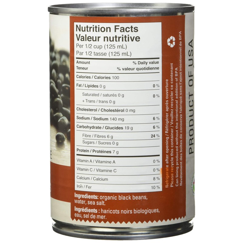 Earth's Choice, Organic Black Beans, 398ml