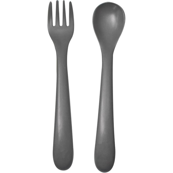 Jijinsha SUC 23069 Cutlery Set Spoon 14cm/Fork 14cm Gray Antibacterial
