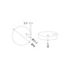 nuie TSC102 Accessory Modern Bathroom Toilet Seat Cover Caps, 70