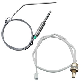 PT100 Meat Temperature Probe P1035 and Thermal Temperature Sensing Probe P1036 Replacement Parts for Green Mountain 110v Daniel Boone Choice, Jim Bowie Choice and Davy Crockett Pellet Grill Smokes