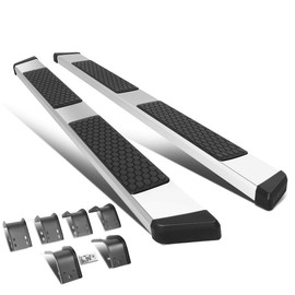 DNA MOTORING 5 Inches Wide Stainless Steel Side Step Nerf Bar Running Boards Compatible with 11-18 Ram 1500 Quad/Extended Cab,STEPB-ZTL-8244-SS
