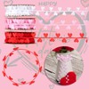 WANDIC 3 Rolls Happy Valentine's Day Satin Ribbon, Valentine Theme