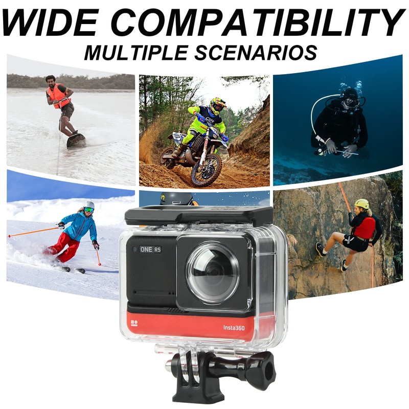 Dual Lens Panoramic Waterproof Shell for Insta360 ONE RS 360°