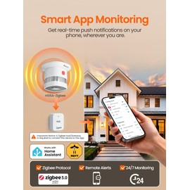 Heiman Smart Smoke Alarms for Home Requires Zigbee 3.0 Hub, 3 Pack