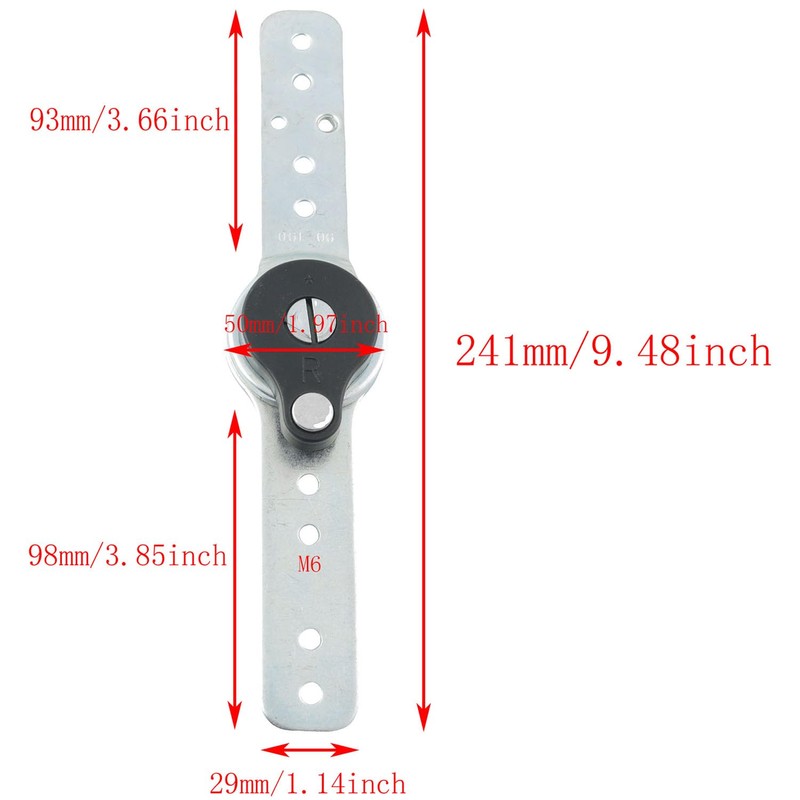 TAODAN 2PCS Sofa Function Adjustable Hinges Return 90 to 190