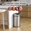 iTouchless 13 Gallon Sensor Kitchen Trash Can with Lid and