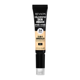 Revlon Colorstay Skin AwakenCorrector de Ojeras e Imperfecciones 5en1, con Cafeína y Vitamina C, Acabado Natural, 8ml (Tono #015 Light)