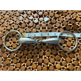 Loose Ring Snaffle Bit Stainless Steel English Single Joint 5”