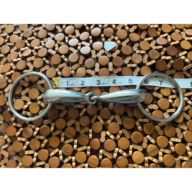 Loose Ring Snaffle Bit Stainless Steel English Single Joint 5”