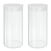 sourcing map Transparent Plastic Storage Tubes, 2" x 4"(50x100mm) Polycarbonate