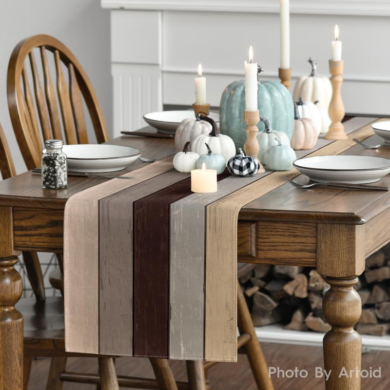 Artoid Mode Brown Planken Antique Old Rustic Wood Autumn Table