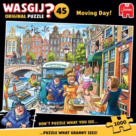 Wasgij Original 45, Moving Day - Unique 1000 Piece Jigsaw Puzzles for Adults - Colourful, Challenging & Brainteasing 1000 Pcs Adults Jigsaw Puzzle - 100% Recycled Cardboard 1000 Pc Puzzles - Jumbo