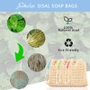 6 bolsas de jabón de sisal natural, bolsas de jabón