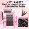 Extensiones de Pestañas 40D Mink Sintético para un Volumen Natural