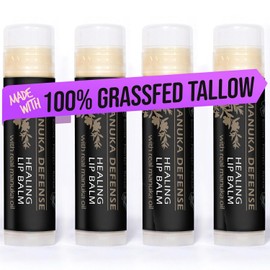 BALM OF GILEAD- Bálsamo labial curativo Manuka Defense, terapia de hidratación intensiva, manuka + árbol de té | Menta refrescante