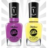 Sally Hansen 2 Sally Hansen Miracle Gel Neons Nail Polishes Feelin' Grape & Sun-Shine 0.50 OZ
