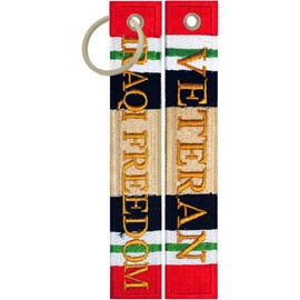 Iraqi Freedom Veteran Keychain Luggage Tag Key Ring Military Gifts
