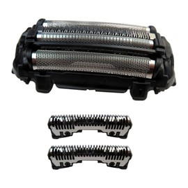 Upgraded 4-Blade WES9025PC Replacement Shaver Outer Foil/Inner Blade, ES-LA93/LA63 for Panasonic