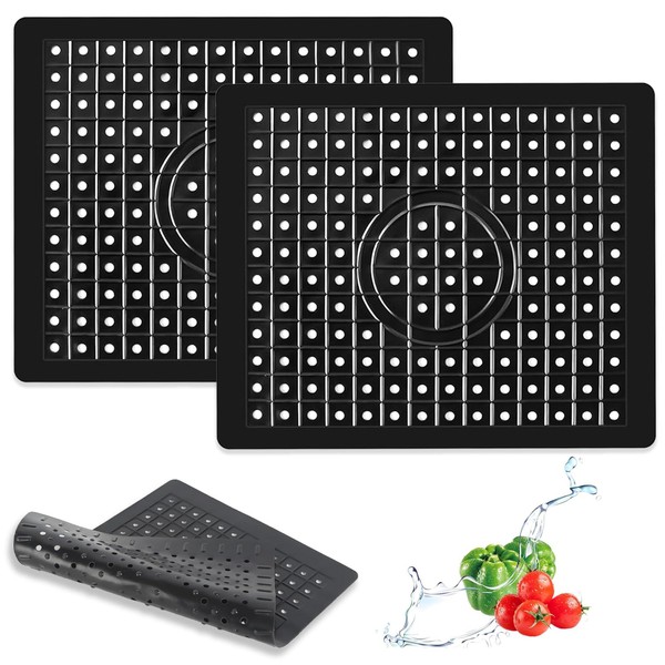 ARCPNRT Spülbeckeneinlage, 2 Stück Abtropfmatte, 31 x 26cm Sink Mat