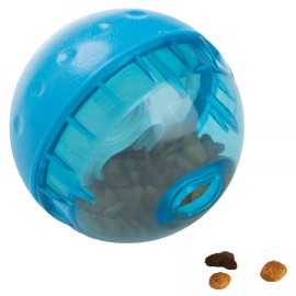 OurPet's 4 Inch Multi Color Interactive Dog Treat Dispensing IQ Ball for Healthy Play