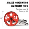 ValenLyra Heavy Duty Kayak Cart with 10-inch Solid Never-Flat Tires