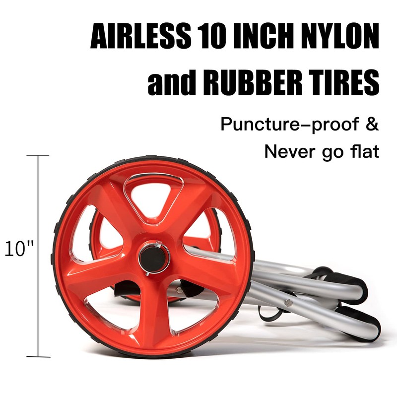 ValenLyra Heavy Duty Kayak Cart with 10-inch Solid Never-Flat Tires