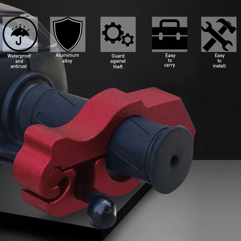 Motorcycle Locks Anti Theft: CNC Heavy Duty Handlebar Throttle Grip