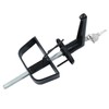 Luomorgo Shed Door Latch L-Handle Lock Kit with 2 Keys,