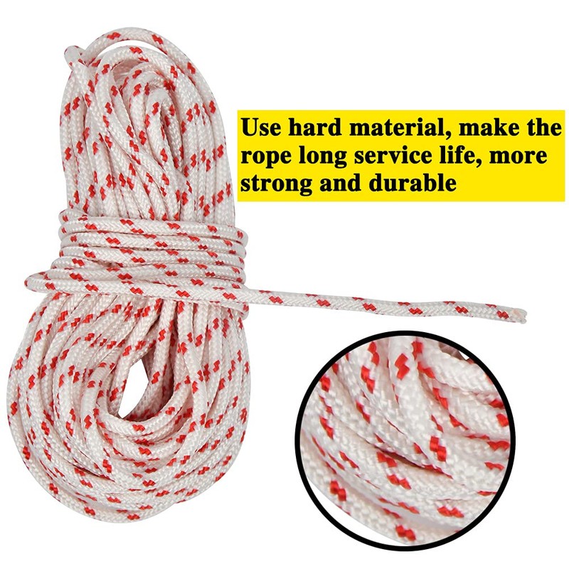 DODUOS 4 Pieces Lawn Mower Starter Cord Rope 10 m