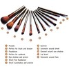 Catiblue 12-Piece Brown Makeup Brush Set