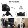 Pet Stroller for Small Medium Dogs Cats Up to 45