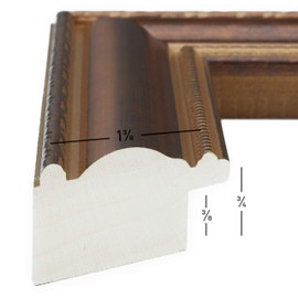 Craig Frames Victoria, 11x14 Picture Frame Matted for an 8x10 Photo, Ornate Bronze, Set of 4