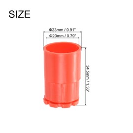 sourcing map Conduit Adaptor Male PVC Lock Nut Pipe Clamps 20 mm Seal Connect for Adapter Fitting Conduit Box Cable Management DIY Project Pack of 20