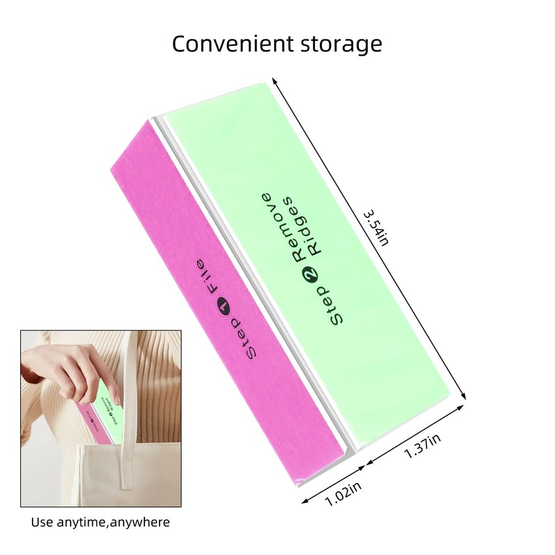 SKYPIA 2 Packs 4 Way Nail Buffer Block Nail Files