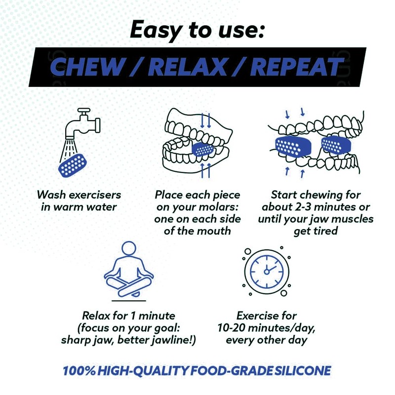 Jaw Exerciser for Man and Woman 3 Resistance Levels (6