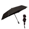 Optimum Unisex' s Black Automatic Umbrella Windproof Reinforced Frame, Small