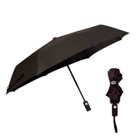 Optimum Unisex' s Black Automatic Umbrella Windproof Reinforced Frame, Small