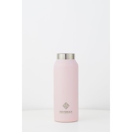 REVOMAX Carbonated Vacuum Insulated Bottle, No Cap, 12 oz, 12 fl oz (355 ml), Keeps 18 Hours Hot and Cold for 36 Hours (Pale Pink, Slim)
