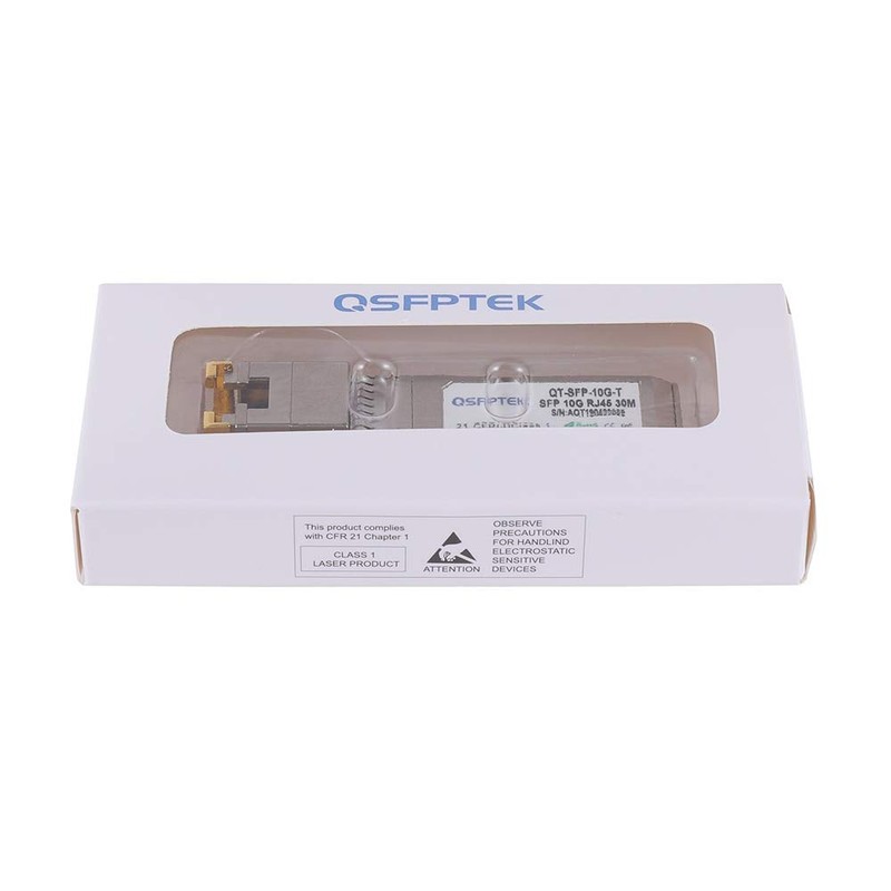 QSFPTEK 10G SFP+ to RJ45 Copper Module, 10GBASE-T SFP RJ-45
