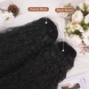 BARSDAR Curly Wavy Drawstring Ponytail Extension, 30 Inch Synthetic Comb