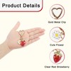 U+U Strawberry Keychain, Cute Bag Charms for Women and Girls,