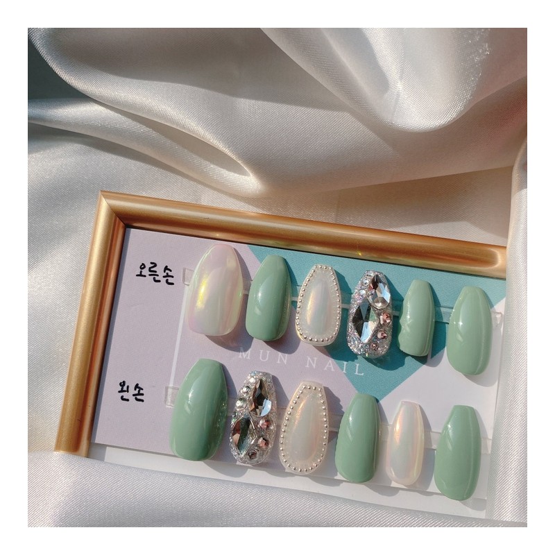 MunNail Spring Mint - Long Oval / MunNail 봄민트 -