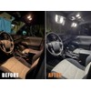 AUTOGINE 18 Piece White Interior LED Lights Kit for Toyota