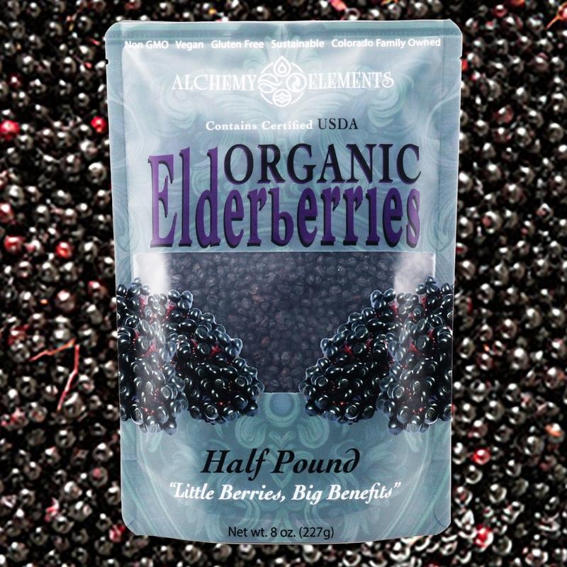 100% Organic Elderberries | Whole Dried | Organic | Natural