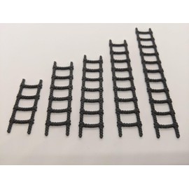 5x Rope Ladders Pack Set | 28mm 1/56 Scale Miniature | RPG Tabletop Figure Landscape Modelling Wargaming Fantasy Diorama Wargames Model Scenery Terrain Scatter Roleplaying 3d Printed Paintable