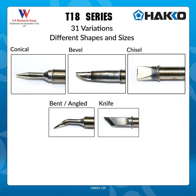 Hakko T18-D08 Chisel Tip 0.8 x 14.5mm for FX-8801/FX-888